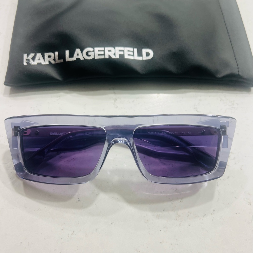 Karl Lagerfeld Women's Rectangular Sunglasses - T… - image 7